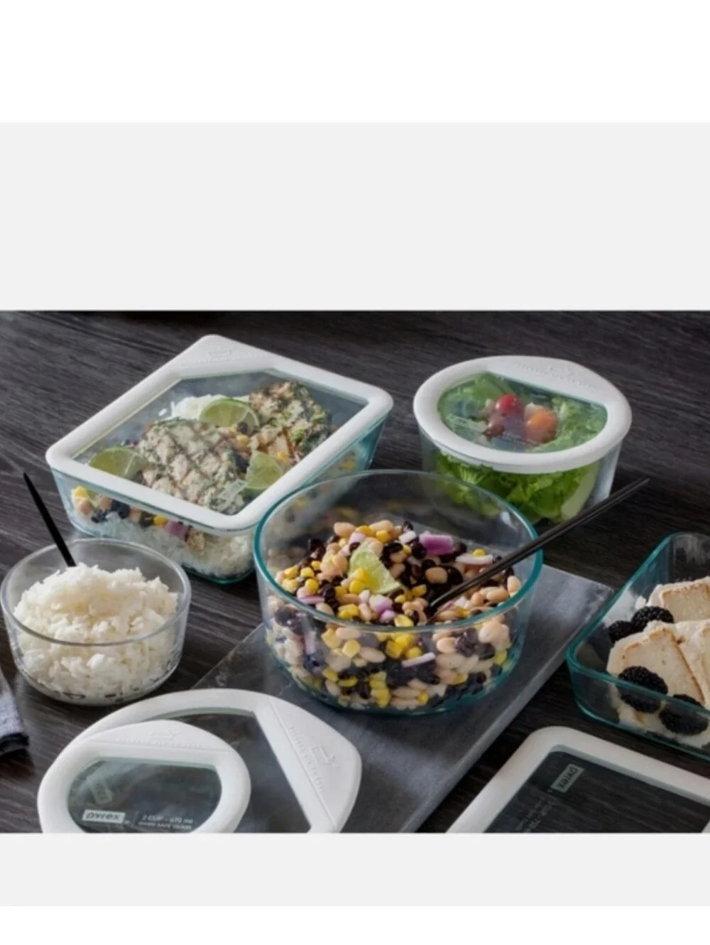 Pyrex 10-piece Ultimate Glass Food Storage Set New